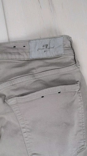 7 For All Mankind Mens 34x26 Luxe Sport Slimmy Pants Tan Straight Leg Casual - Picture 5 of 13