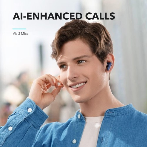 soundcore by Anker P20i True Wireless Earbuds, 10mm Drivers with Big Bass, Blue - Picture 7 of 8