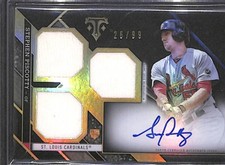2016 Topps Triple Threads Relic Rookie Autograph #RFP-SP Stephen Piscotty 