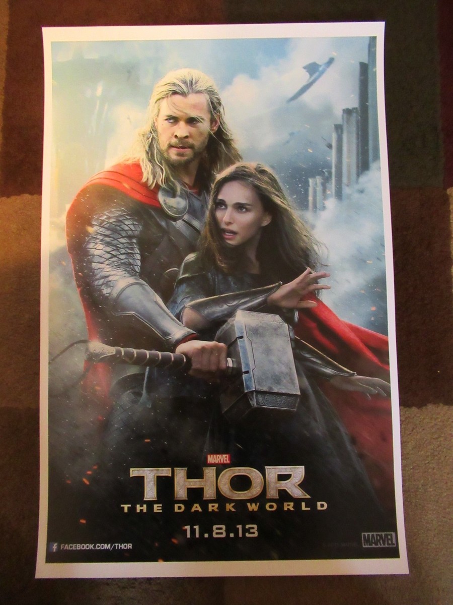 Marvel Thor The Dark World Movie Poster 11x17 Tom Hiddleston Loki