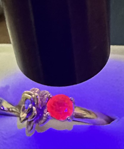 Hermoso anillo y certificado de diamantes de Birmania sin calefacción sin calor - Imagen 12 de 12