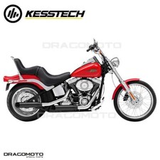 Harley FXSTC 1584 Softail Custom 2007-2009 Auspuff Kesstech schwarz 702112769