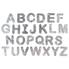 Crafter's Square Galvanized Letters A-M or N-Z 13 pc Approximately 1 inch 