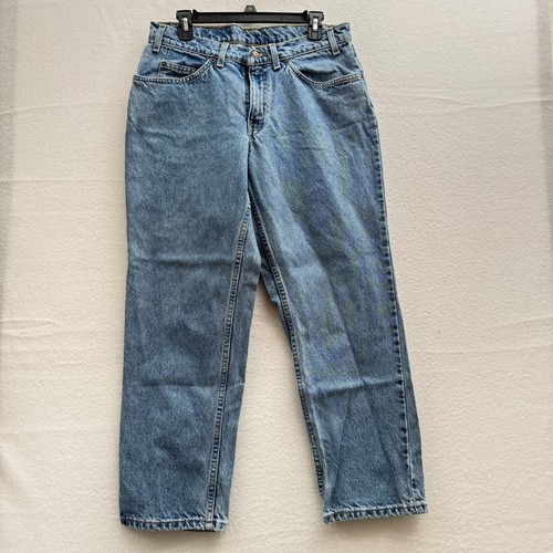 Vintage 1990s Levi's 550 Fits 31x27 Relaxed Fit Orange Tab Denim Jeans 90s 80s - Picture 2 of 7