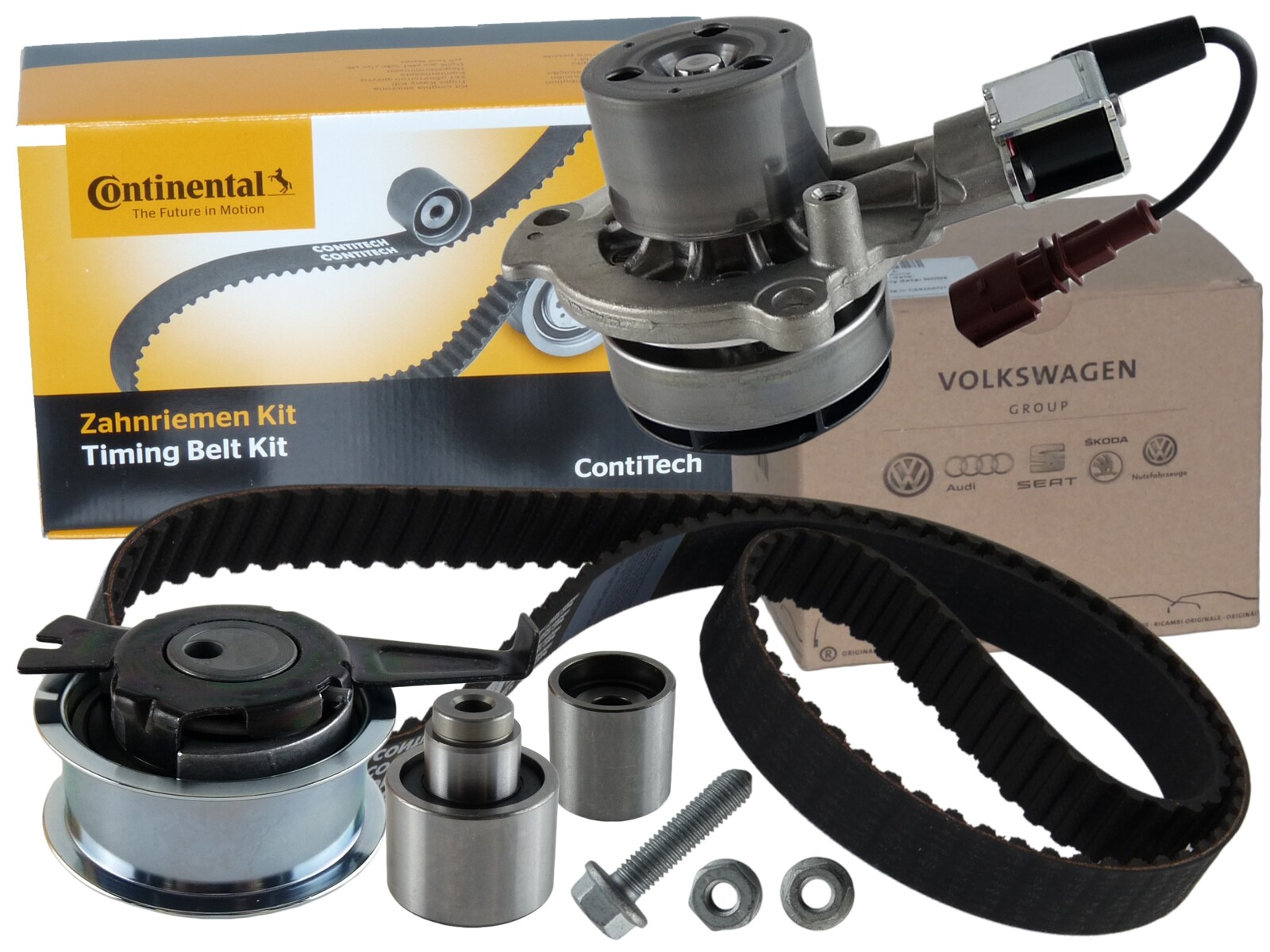 Vw Tiguan 2.0 Tdi Zahnriemen Oder Steuerkette CONTI Zahnriemen Satz mit ORIGINAL VW Wasserpumpe VW SEAT SKODA AUDI 1.