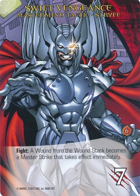 STRYFE Upper Deck Marvel Legendary MASTERMIND TACTIC SWIFT VENGEANCE