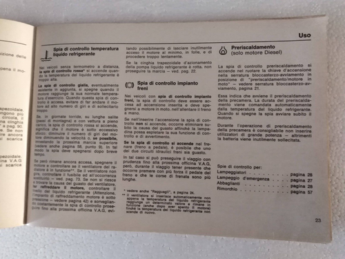 VOLKSWAGEN GOLF LIBRETTO USO MANUTENZIONE ORIGNALE EDIZIONE AGO 1978 (714) - Foto 2 di 9