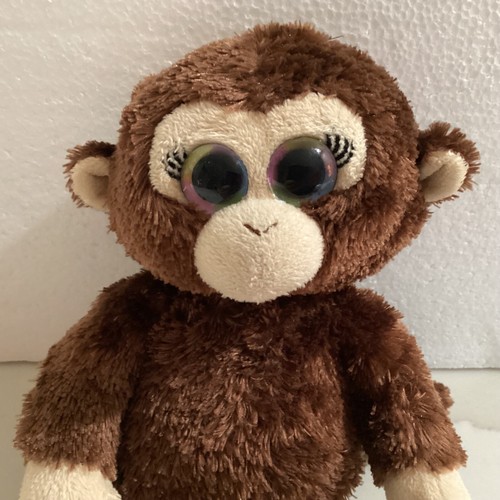 Ty 2014 PETALS Monkey Beanie Baby with Pastel Eyes & Eyelashes 9" - Picture 2 of 5