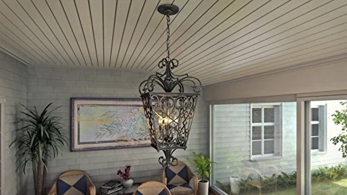 Quoizel FQ1920MK01 4-Light Fort Quinn Outdoor Lantern in Marcado Black - Picture 2 of 5