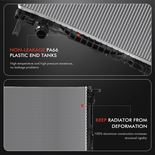 Radiator w/ o Oil Cooler for Audi A4 A4 allroad A5 A5 Sportback A6 Quattro Q7 - Picture 6 of 8