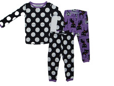 Carter's Girl's Halloween 3 Pc Long Sleeve Pajamas Set 12M New