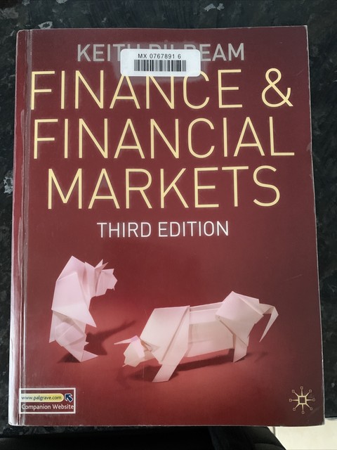 Finance And Financial Markets By Keith Pilbeam Paperback 2010 For 