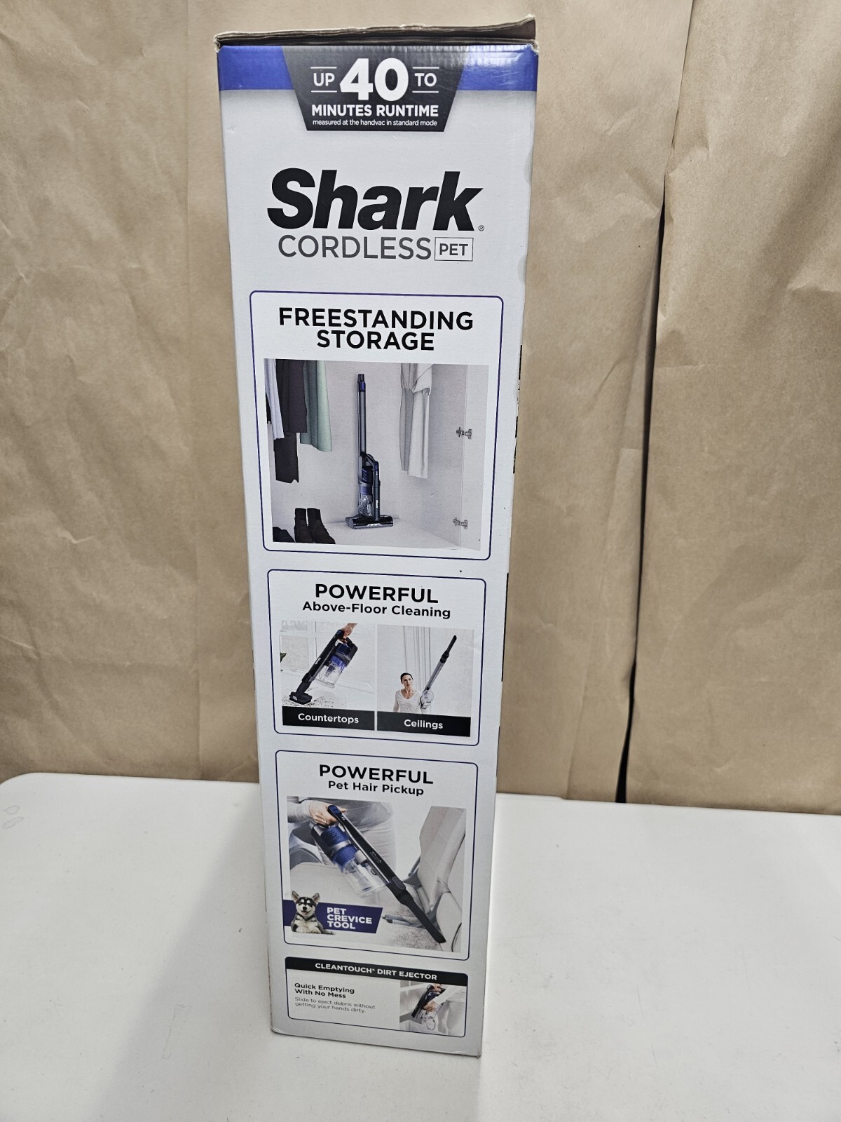 Shark Rocket IX141 Cordless Stick Vacuum Cleaner Blue Iris for sale