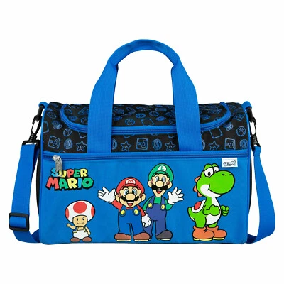 Scooli Sporttasche SUPER MARIO gr. Umhängetasche Kinder Nintendo Mario Brothers