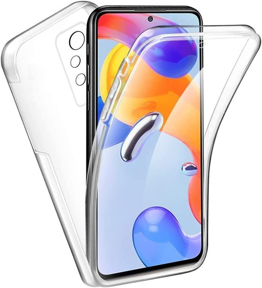 Max Power Digital Cover per Xiaomi Redmi 9A/Redmi 9AT Silicone Trasparente Housing Antiurto Doppio Lato 360 Gradi Doppio Strato Anteriore e Posteriore Custodia Protettiva Case