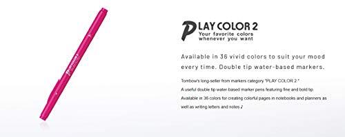 Tombow water-based felt-tip pen play color 2 36 colors GCB-013 - Foto 7 di 7