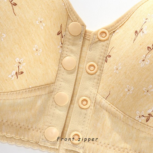 Women Underwear Wireless Bras Push Up Full Cotton Bralette Front Closure Bra New - Picture 9 of 28
