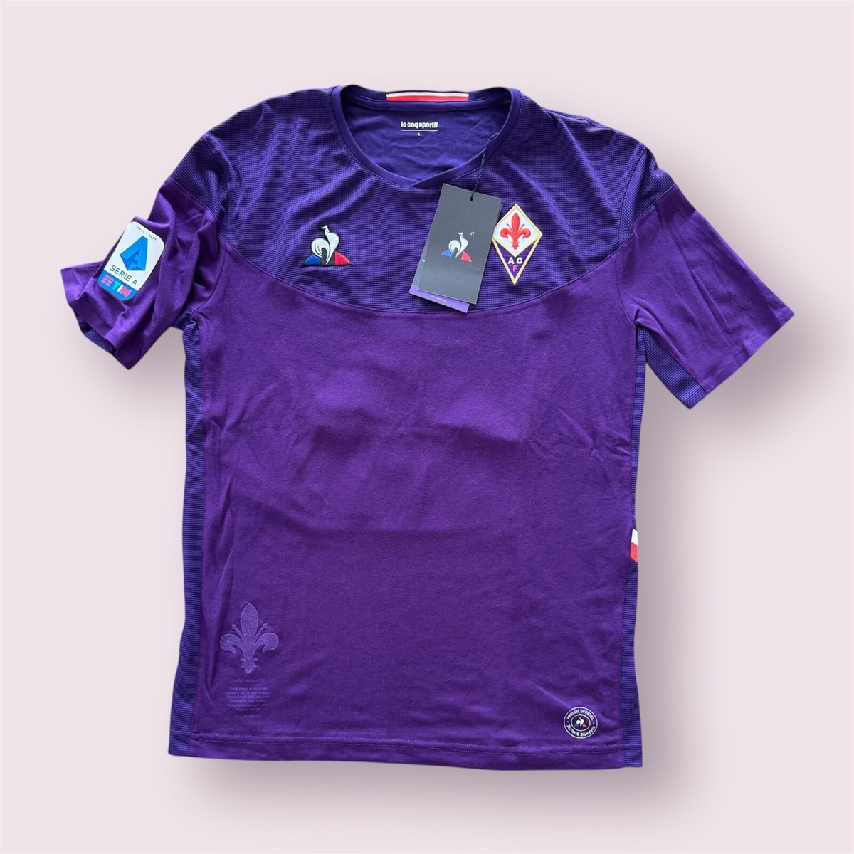 BNWT Fiorentina Authentic Le Coq Sportif Home Jersey 2019/20
