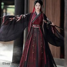 Chinese Song Dynasty Hanfu Men Women Costume Halloween Wuxia Swordsman Cosplay