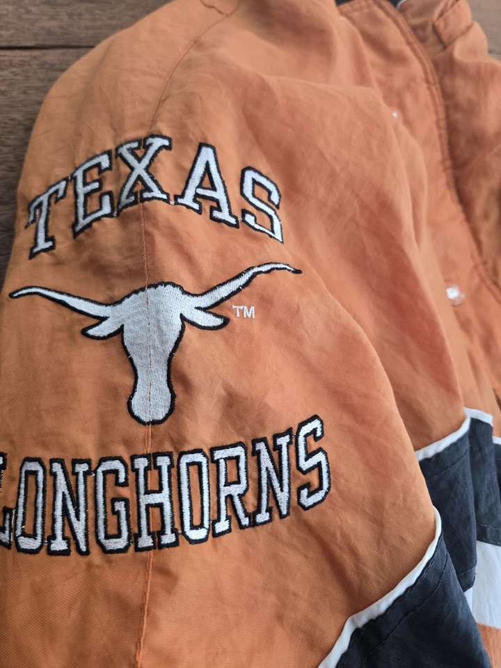 Chaqueta de iniciación Texas Longhorns vintage para hombre mediana Foto 3 de 4
