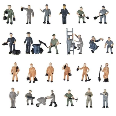 THE GIFT FACTORY model railway Workmen Workman Road Works people figure painted HO gauge