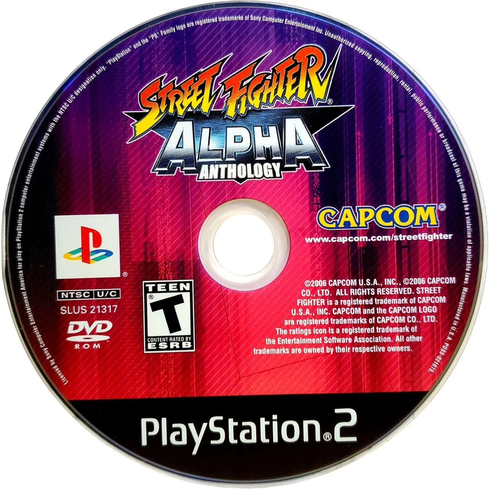 Street Fighter Alpha Anthology - Sony Playstation 2 PS2 Probado Auténtico Foto 3 de 4