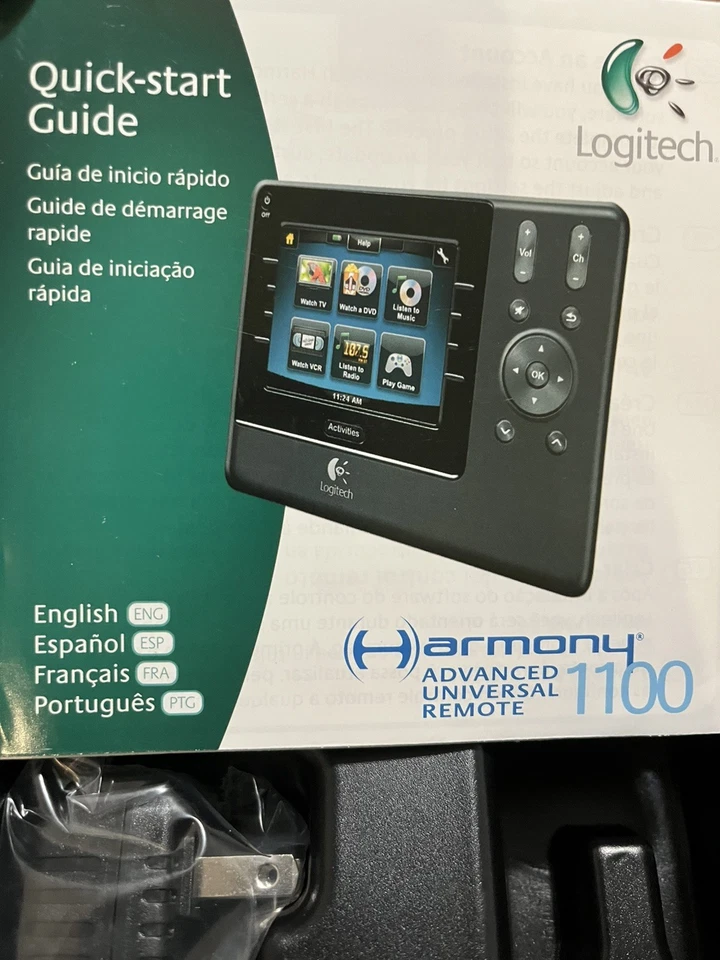 NUEVA CAJA ABIERTA Logitech Harmony 1100 Inalámbrico Pantalla Táctil Control Remoto Universal Foto 4 de 4