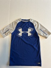 Boys Blue And White Under Armour Rash For Swimming Guard Youth Size Small