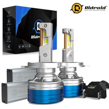 H4 9003 LED Headlight Super Bright White Bulbs Hi&Lo Beam Conversion Kit 6500K