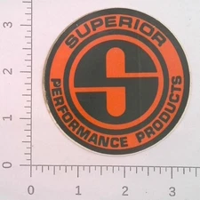 Vintage Superior Performance Products Auto Racing Advertising Sticker Decal