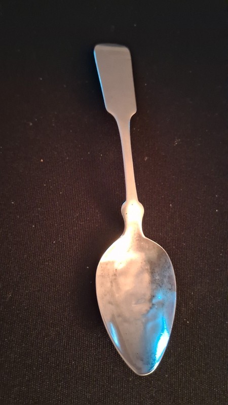 Antique Silver Coin Root& Chafee Pittsfield MA Fiddle Pattern Teaspoon 90% 