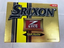 Image of srixon z star golf balls yellow x 12 new in box
