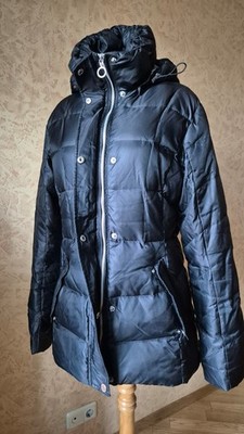 Luhta puffer duck down zipped black jacket 10 US