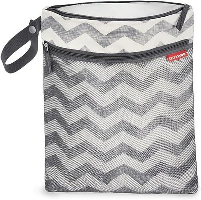 Skip Hop Grab & Go Wet/Dry Diaper Bag Chevron NEW BJ