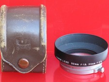Canon lens hood with case, marked 50 1.8, 35 2.8, US SELLER "LQQK"