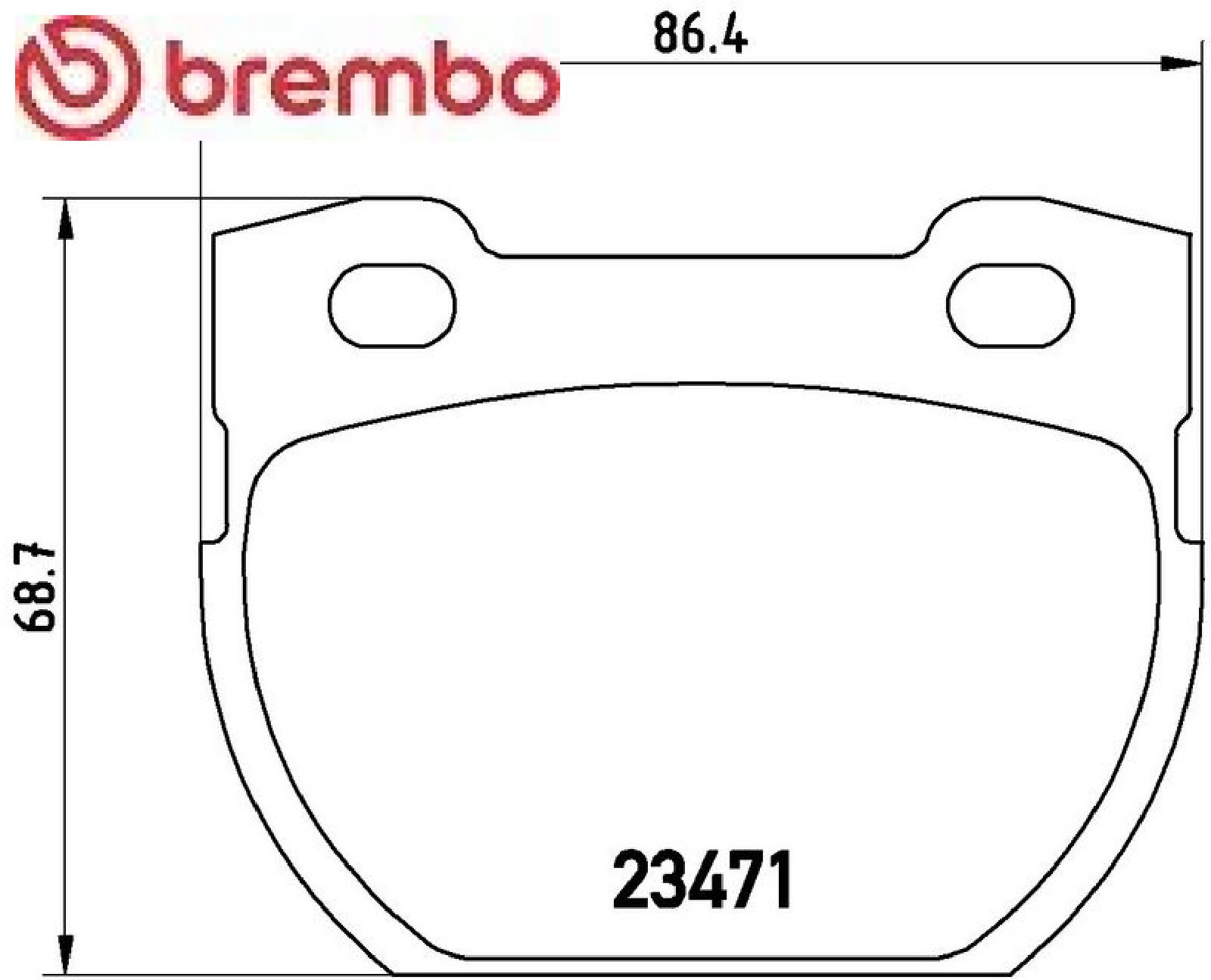 Brembo Bremsbelagsatz P 006, Hinten Größe 44 P 44 006 - Bild 2