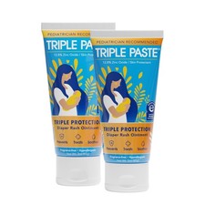 Triple Paste Diaper Rash Cream, Zinc Oxide Baby 3 Ounce Pack of 2 , White