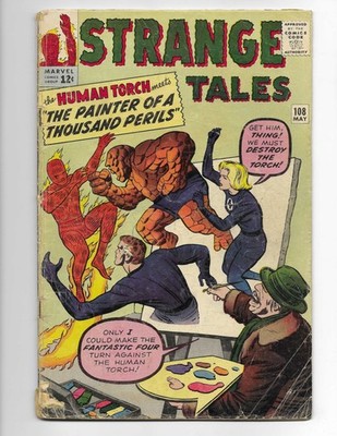 Strange Tales 108 1963 Marvel Comics G/VG 3.0 Human Torch Thing Mister Fantastic
