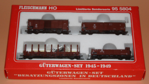Fleischmann H0 955804 Sonderserie Güterwagenset Besatzungszonen neu Rarität | Zustand: Neu