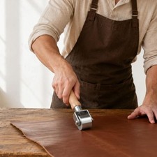 Leder Bordürenroller Holzgriff Leder Nahtrol...
