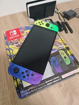 Nintendo Switch OLED Splatoon 3 Edition   sehr guter Zustand, OVP - gebraucht