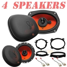 JBL 6x9" 560W Front & 6.5" 400W Rear Door Speakers for 2005-2018 Toyota Tacoma