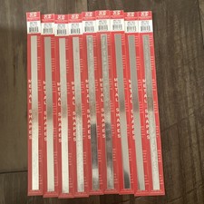 K  S Stainless Steel Precision Hobby Metal Strips .025 X 1/2 X 12  Lot Of 9