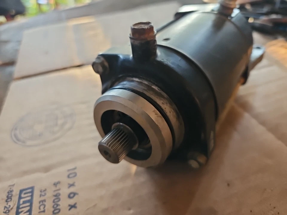 1994 - 2009 Kawasaki Ninja 500R EX500 Starter Motor 2003 - Image 2 of 4