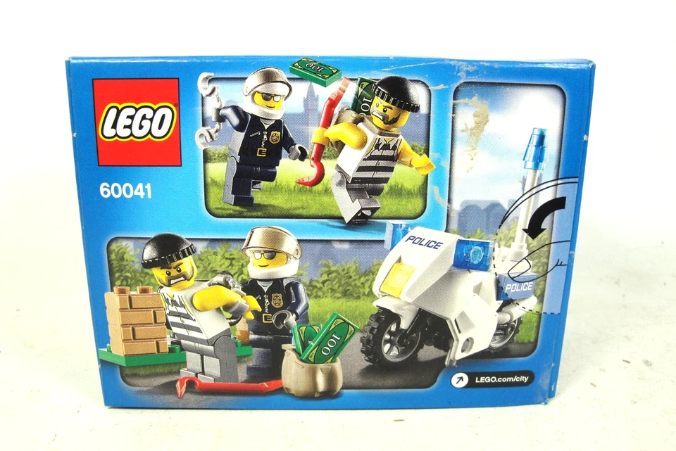 Nuevo sellado Lego City 60041 Police Crook Pursuit y 60000 Fire Motorcycle retirado Foto 3 de 4
