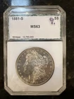 1881 s morgan silver dollar ms 63