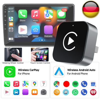 Android Auto CarPlay Adapter Box Drahtloser Autoadapter Plug & Play für IO S