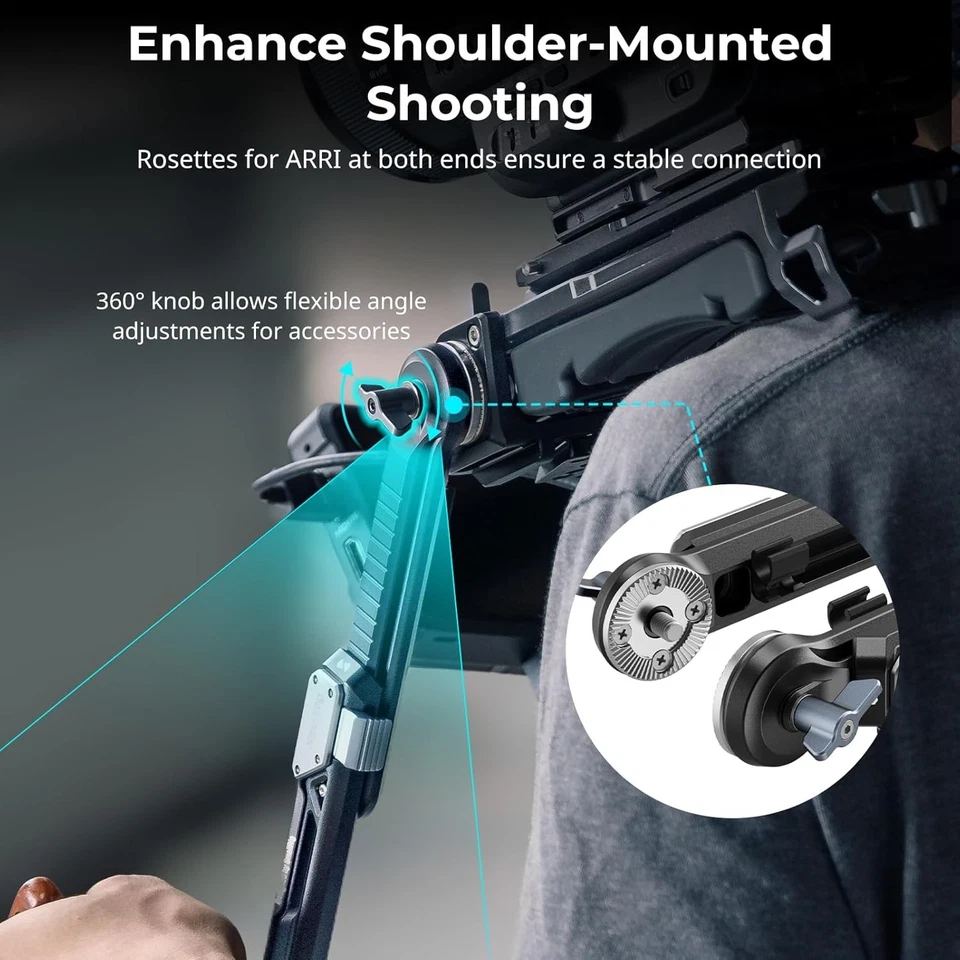 Camera Extension Arm Adapter for ARRI with Cable Clips - Lightweight and Durable - Image 4 of 4