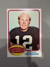 1976 Topps Terry Bradshaw #75 – Pittsburgh Steelers – Hall of Fame QB – Vintage