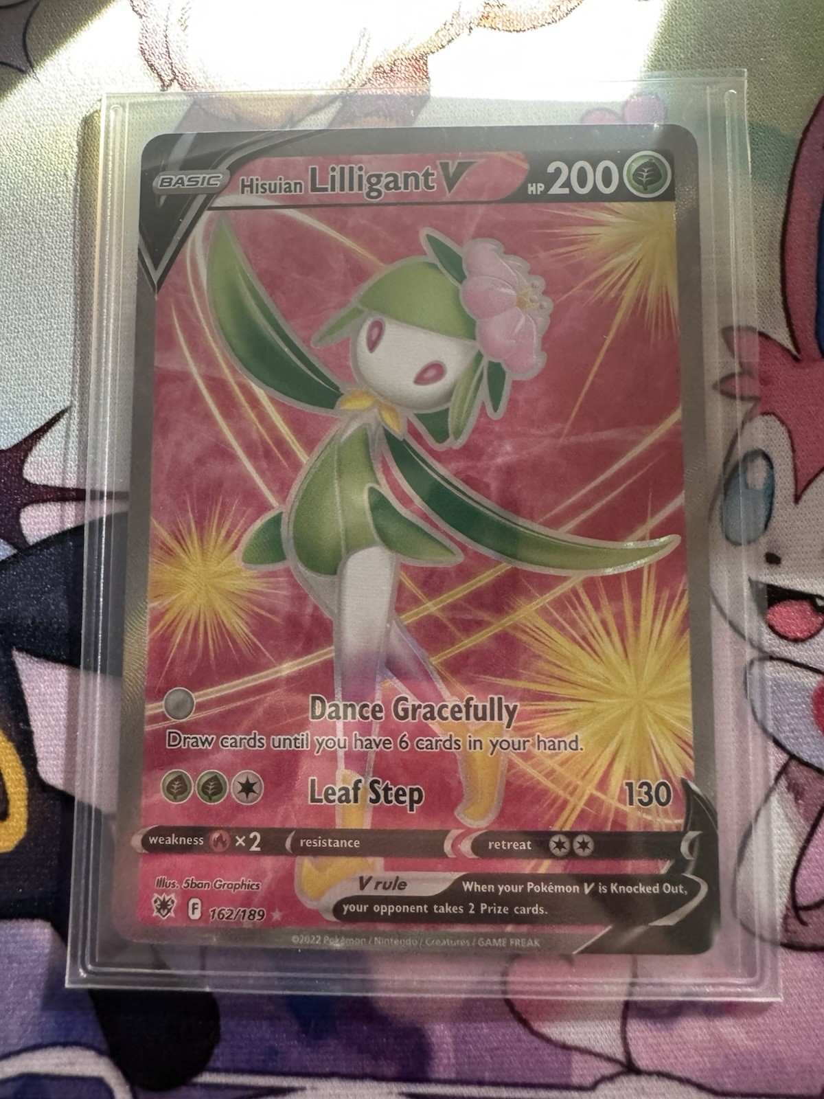 Hisuian Lilligant V 162/189 Astral Radiance Ultra Rare Holo Pokemon TCG Card NM
